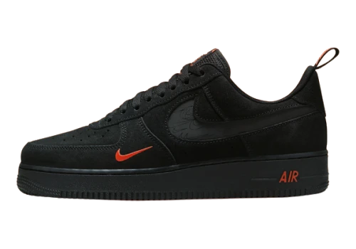 Nike Air Force 1 Low Multi-Swoosh Black Crimson