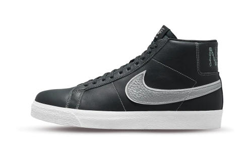 Nike SB Zoom Blazer Mid Mason Silva Dark Obsidian Metallic Silver