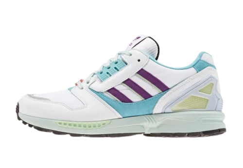 adidas ZX 8000 White Purple Aqua