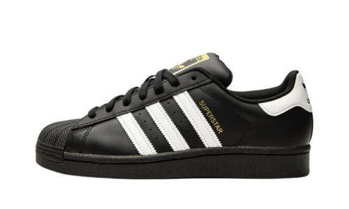 adidas Superstar Core Black Cloud White Gold (GS)