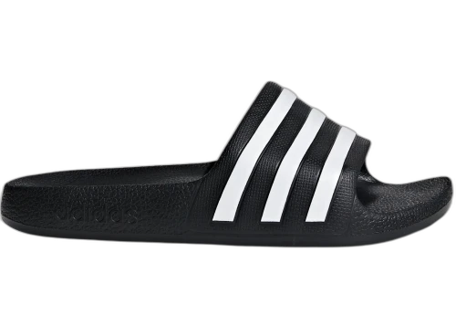 adidas Adilette Aqua Slides Core Black Cloud White (GS)
