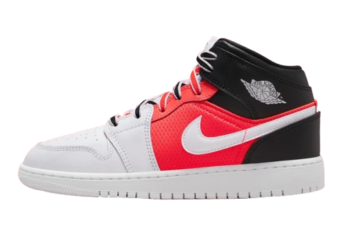 Jordan 1 Mid SE White Black Infrared (GS)