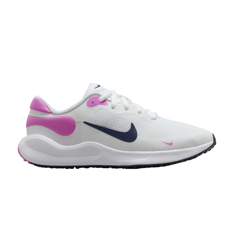 Nike Revolution 7 White Playful Pink Midnight Navy (GS)