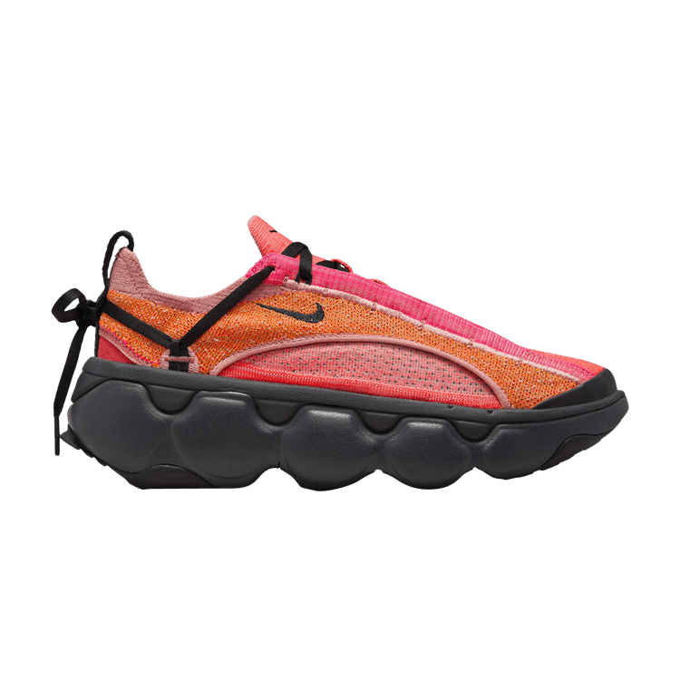 Nike Flyknit Bloom Hot Punch Red Stardust Dark Smoke Grey Black (Women's)