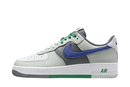 Nike Air Force 1 Low '07 LV8 Split Light Silver Deep Royal Blue
