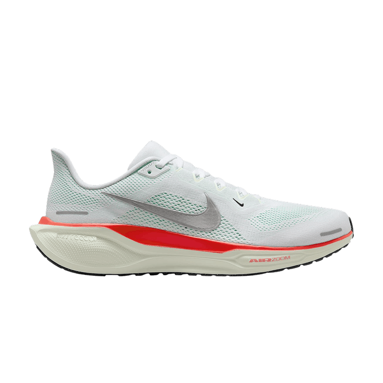 Nike Air Zoom Pegasus 41 White Barely Green Bright Crimson Metallic Silver