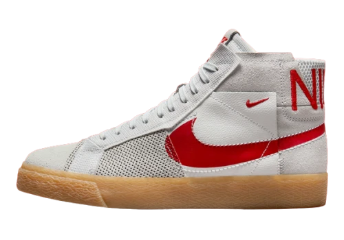 Nike SB Zoom Blazer Mid Premium Deconstructed White University Red Gum
