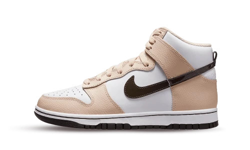Nike Dunk High White Sanddrift Brown (Women's)