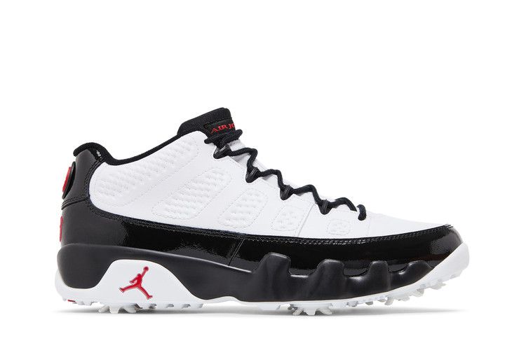 Jordan 9 Retro Low Golf White Black True Red