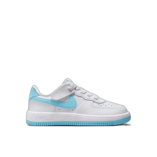 Nike Force 1 Low EasyOn White Aquarius Blue (PS)