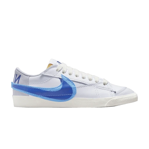 Nike Blazer Low 77 Jumbo Double Swoosh White University Blue