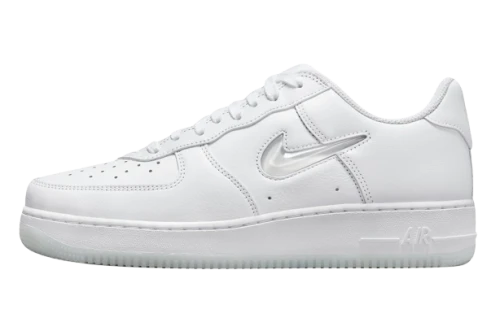 Nike Air Force 1 Low '07 Retro Color of the Month Jewel Swoosh Triple White
