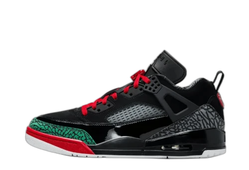 Jordan Spizike Low Black Classic Green White Varsity Red