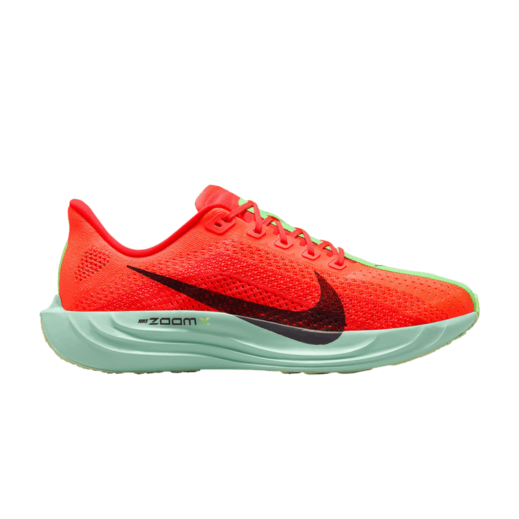 Nike ZoomX Pegasus Plus Bright Crimson Lime Blast Mint Foam Cave Purple