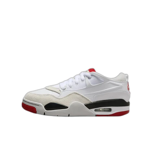 Jordan 4 RM White Black Neutral Grey Varsity Red (GS)