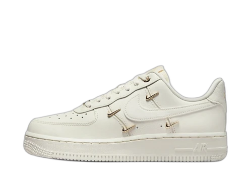Nike Air Force 1 '07 LX CN Sail Gold Mini Swooshes (Women's)