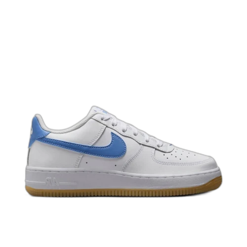 Nike Air Force 1 Low White Gum Light Brown Blue Beyond (GS)