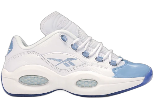 Reebok Question Low Patent Toe Carolina Blue