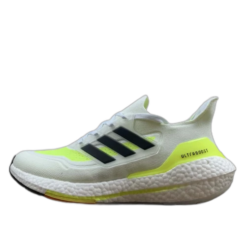 adidas Ultra Boost 21 White Solar Yellow