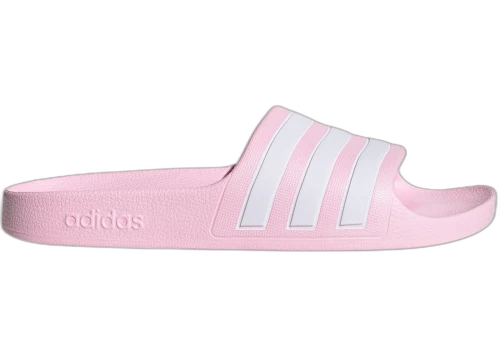 adidas Adilette Aqua Slides Clear Pink Cloud White (GS)