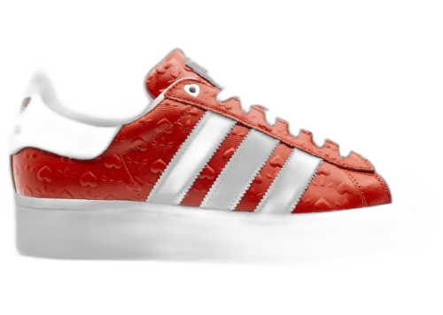 adidas Superstar Bold Heart Embossed Scarlet (Women's)