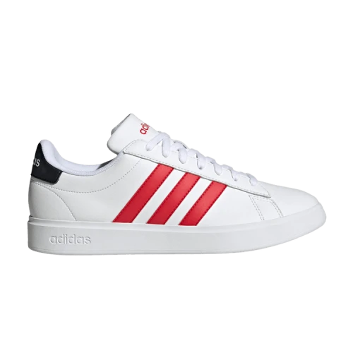 adidas Grand Court 2.0 Cloud White Better Scarlet Core Black