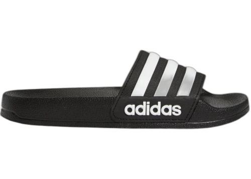 adidas Adilette Shower Slides Core Black Cloud White (GS)