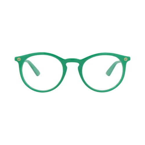 Gucci Round-Frame Recycled Acetate Optical Frames Green Green Transparent (GG0121O-30001525-008)