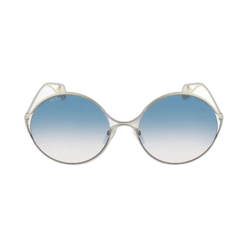 Gucci Round-Frame Metal Sunglasses Gold Gold Multicolor (GG0253S-30002345-003)