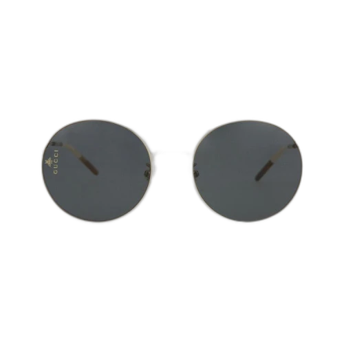 Gucci Round-Frame Metal Sunglasses Gold Gold Grey (GG0680S-30008569-001)