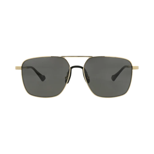 Gucci Aviator-Style Metal Sunglasses Gold Gold Grey (GG0743S-30008893-001)
