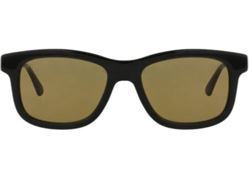 Gucci Square-Frame Acetate Sunglasses Black Black Brown (GG0824S-30009487-002)