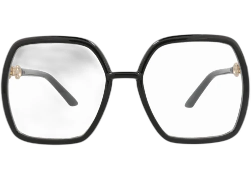 Gucci Square-Frame Injection Optical Frames Black Black Transparent (GG0890O-30010364-001)