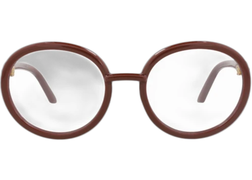 Gucci Round-Frame Injection Optical Frames Brown Brown Transparent (GG0891O-30010367-002)