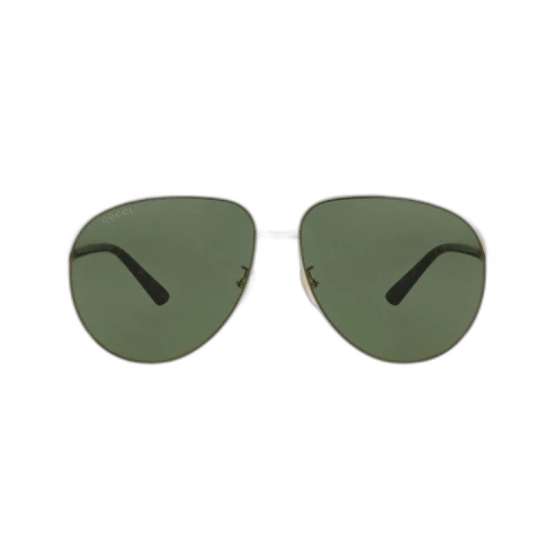 Gucci Aviator-Frame Metal Sunglasses Gold Gold Green (GG1098S-30012903-004)