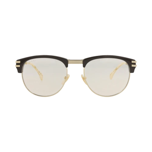 Gucci Square-Frame Recycled Acetate Sunglasses Brown Gold Yellow (GG1107S-30012838-002)