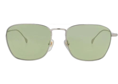 Gucci Square-Frame Metal Sunglasses Silver Silver Green (GG1183S-30013463-004)