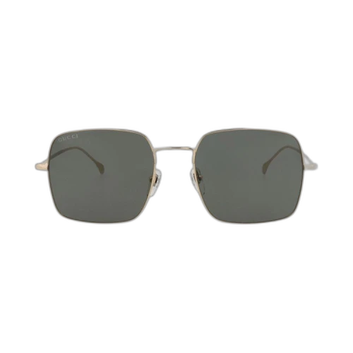 Gucci Square-Frame Metal Sunglasses Gold Gold Grey (GG1184S-30013464-001)