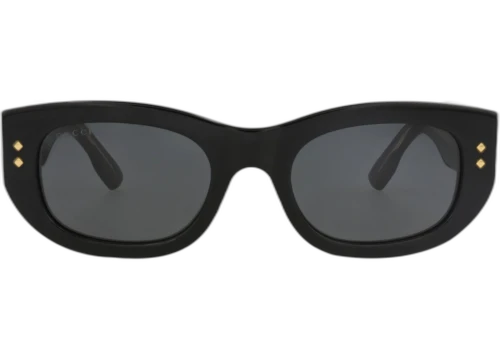 Gucci Square-Frame Recycled Acetate Sunglasses Black Black Grey (GG1215S-30013473-002)