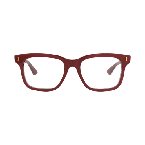 Gucci Square-Frame Recycled Acetate Optical Frames Burgundy Burgundy Transparent (GG1265O-30013849-003)