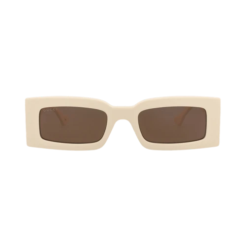 Gucci Square-Frame Recycled Acetate Sunglasses Ivory Ivory Brown (GG1425S-30014487-004)