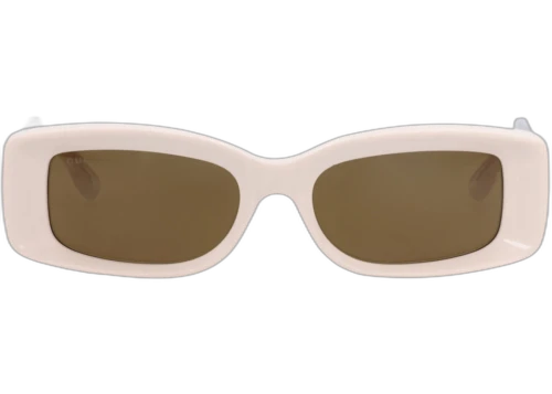 Gucci Square-Frame Recycled Acetate Sunglasses Ivory Ivory Brown (GG1528S-30014808-003)