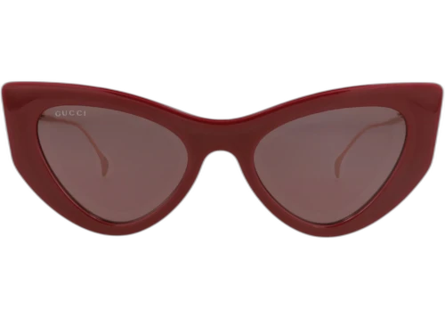 Gucci Cat Eye-Frame Injection Sunglasses Burgundy Gold Violet (GG1565S-30014838-004)
