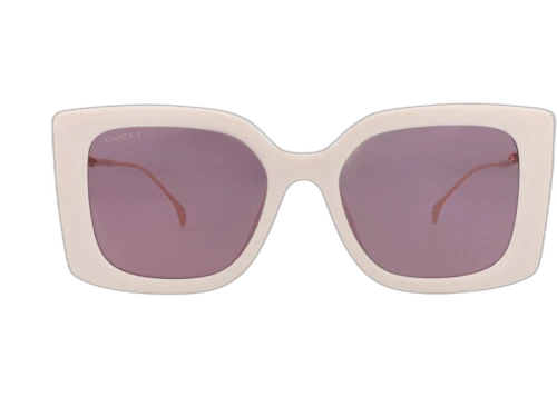Gucci Square-Frame Injection Sunglasses Ivory Gold Violet (GG1567SA-30014907-003)