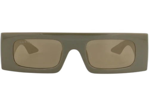 Gucci Shield-Frame Injection Sunglasses Green Green Brown (GG1646S-30015324-007)
