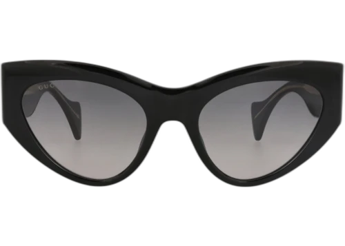 Gucci Cat Eye-Frame Recycled Acetate Sunglasses Black Black Grey (GG1704S-30015493-001)