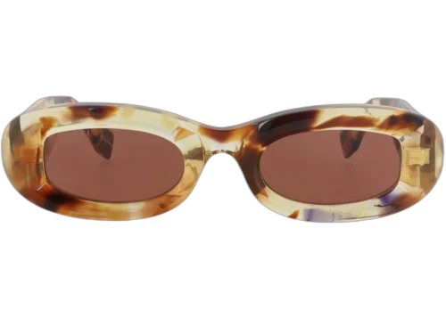Gucci Round-Frame Recycled Acetate Sunglasses Havana Havana Brown (GG1907S-30016070-001)
