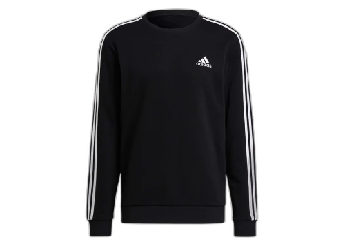 adidas Essentials Fleece 3-Stripes Sweatshirt Black/White