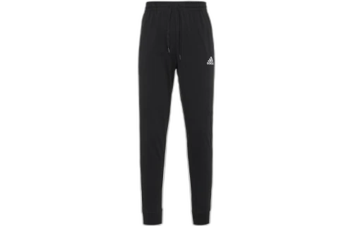adidas Essentials Single Jersey Tapered Cuff Pants Black