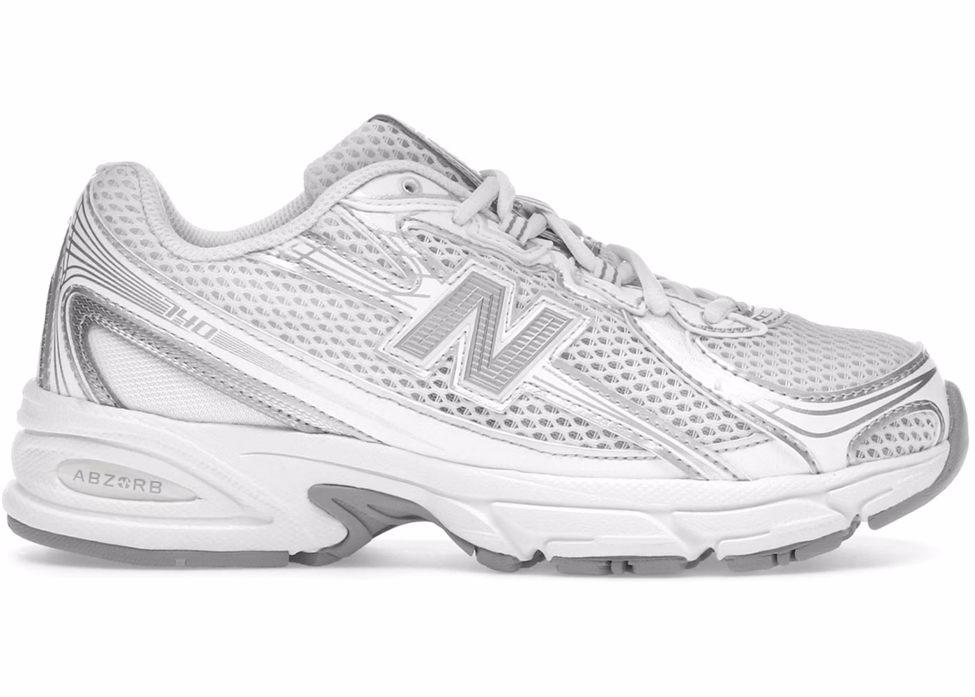New Balance 740 White Silver Metallic (GS)